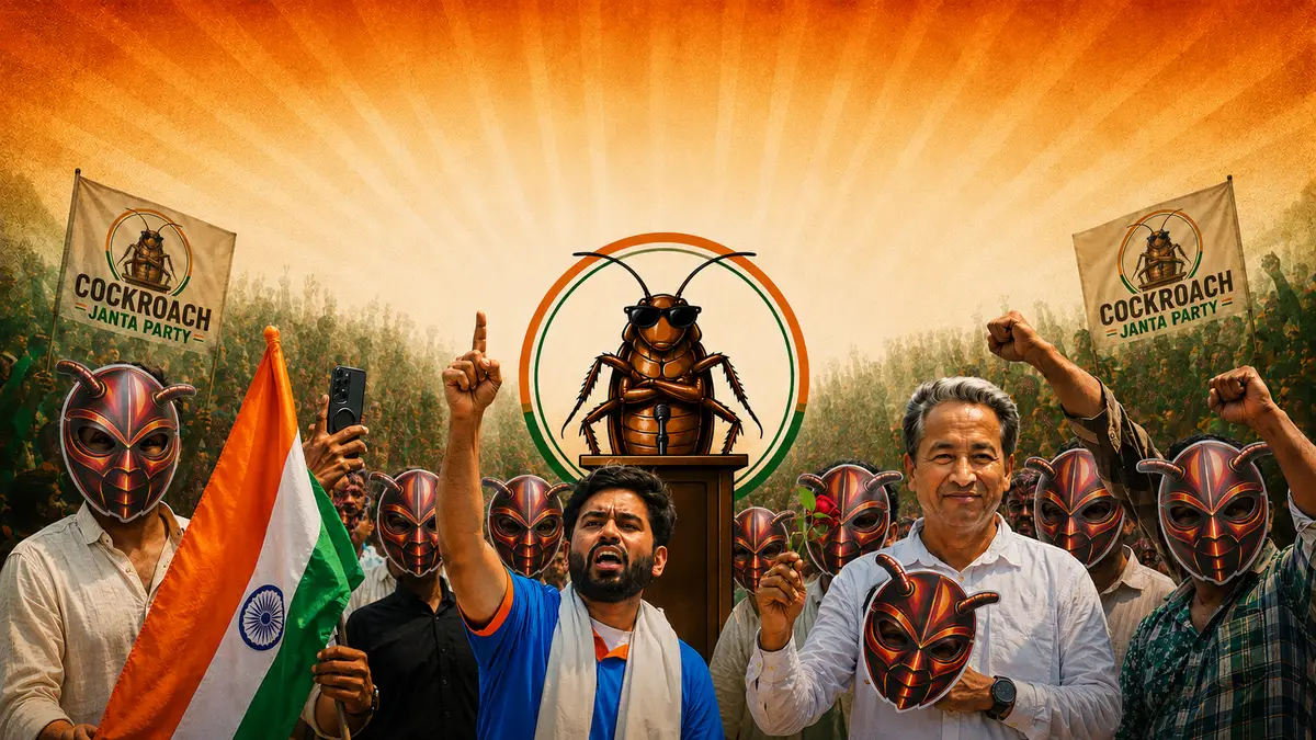 From Viral Joke to Youth Movement: The Rise of the Cockroach Janta Party