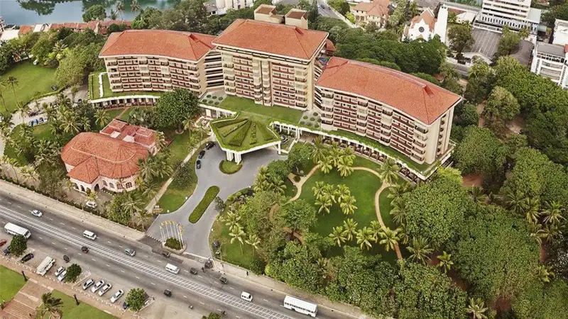 Aerial view of Taj Samudra Colombo