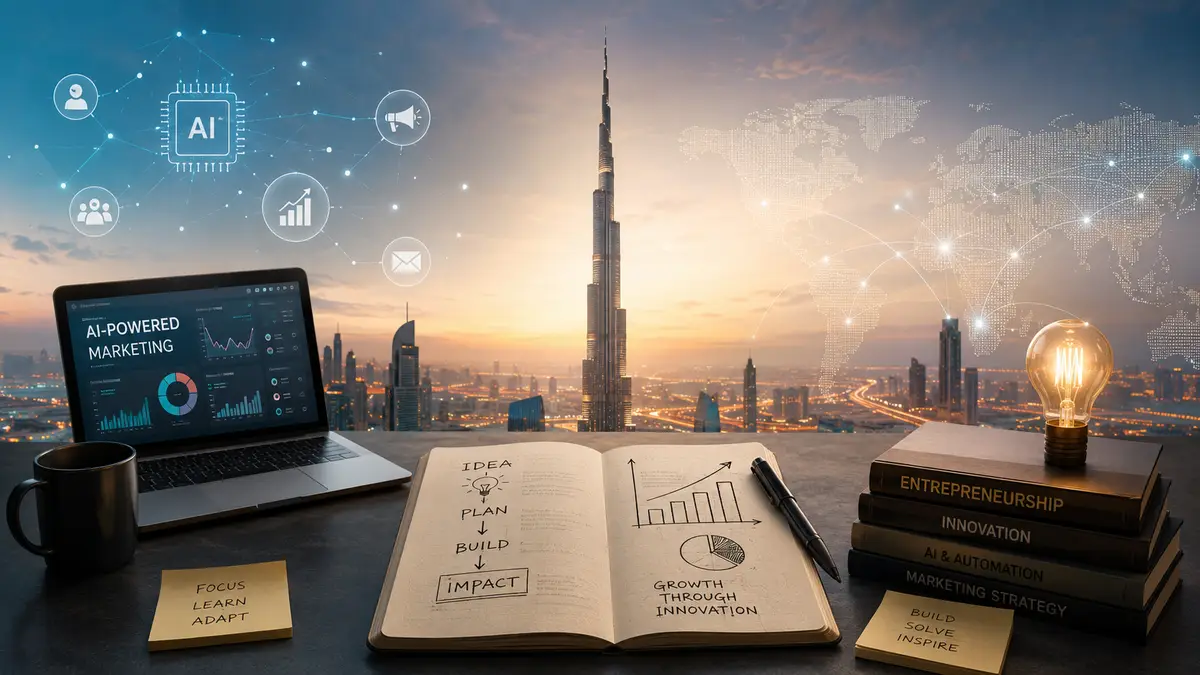 Young entrepreneur building an AI startup through real-world challenges, innovation, and practical learning